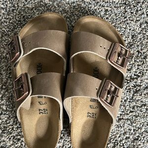 Birkenstock Arizona Tobacco Brown Oiled Leather size 6
